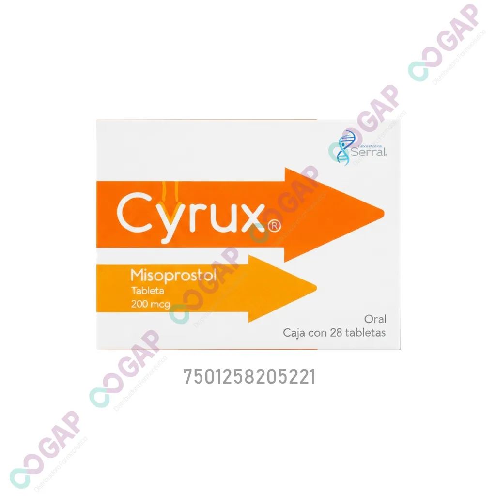 GE MISOPROSTOL CYRUX 200 MCG 28 TABLETAS