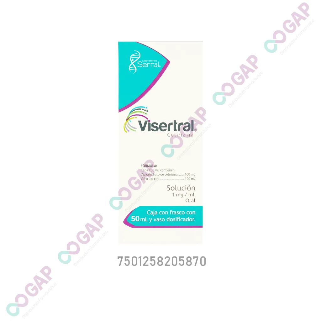 GE CETIRIZINA VISERTRAL SOL 50 ML