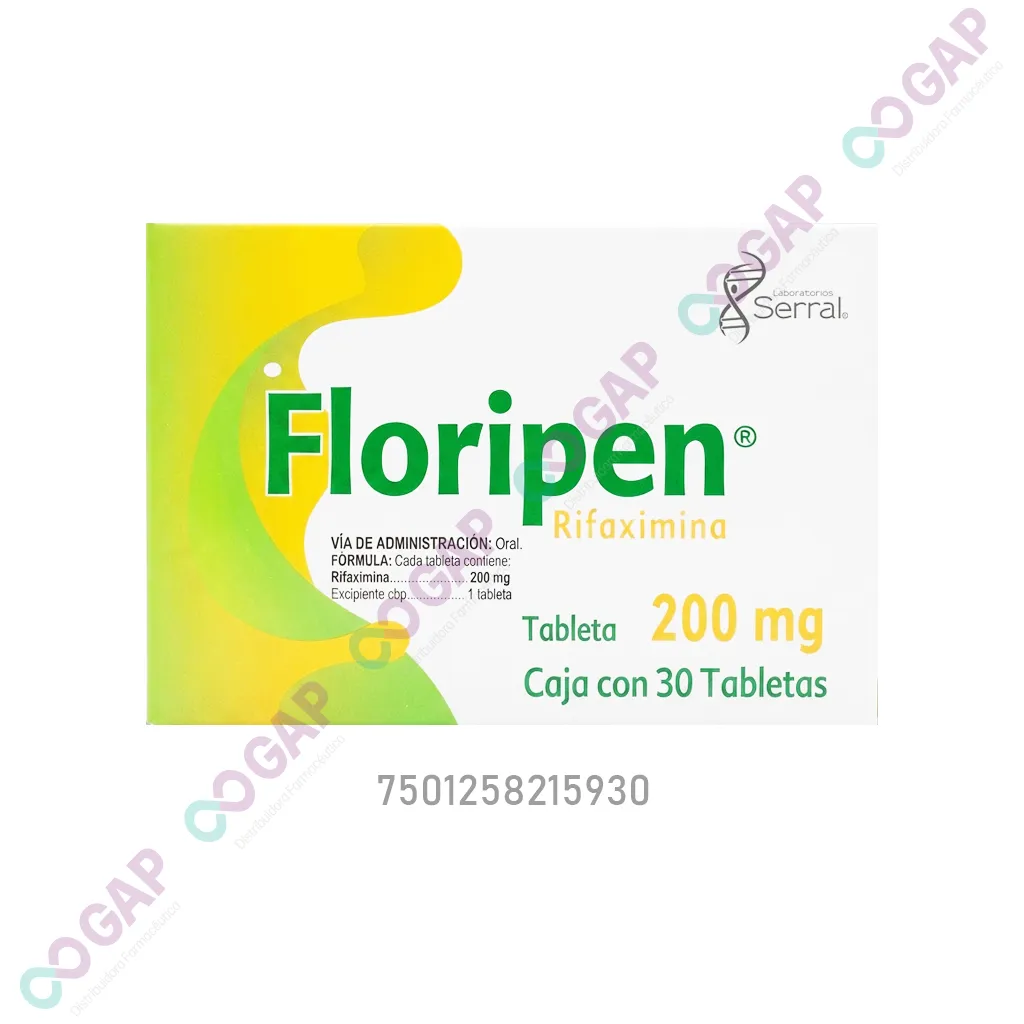 GE RIFAXIMINA 200MG C/30 TAB FLORIPEN