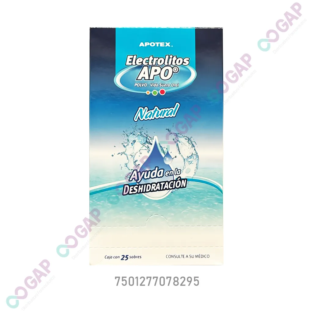 ELECTROLITOS APO NATURAL C/25 SOBRES