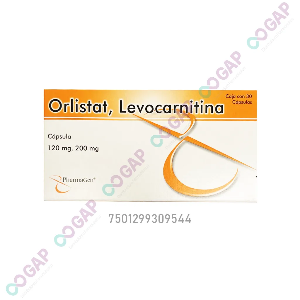 GE ORLISTAT/LEVOCARNITINA 120MG/200MG C/30 CAP PHARMAGEN