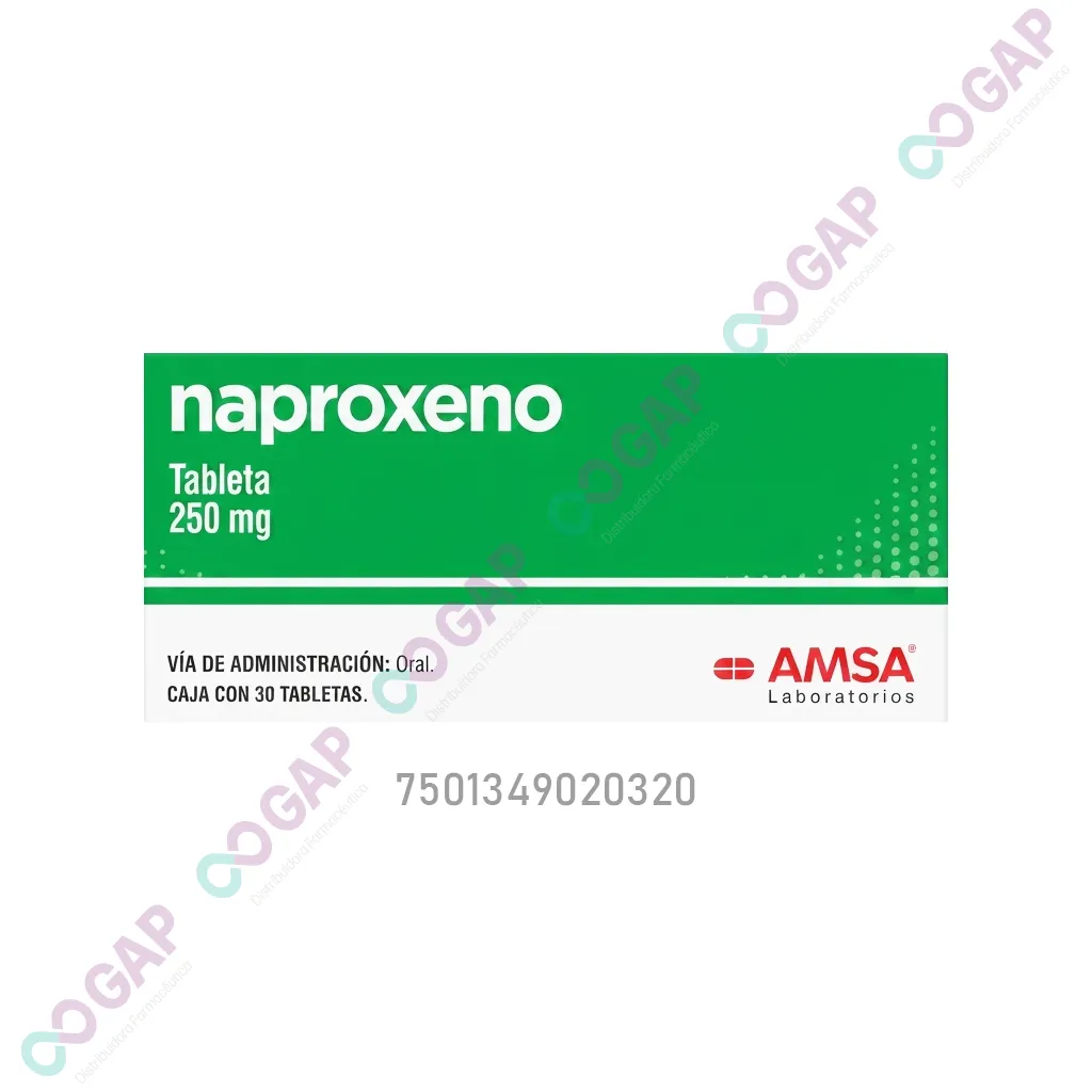 GE NAPROXENO 250MG C/30 TAB AMSA