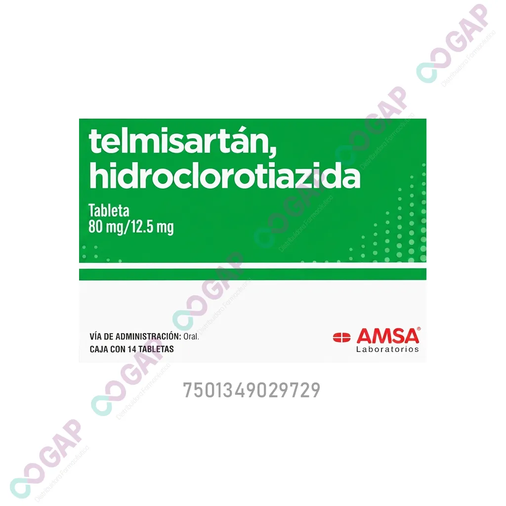 GE TELMISARTAN/HIDRO 80MG/12.5MG C/14 TAB