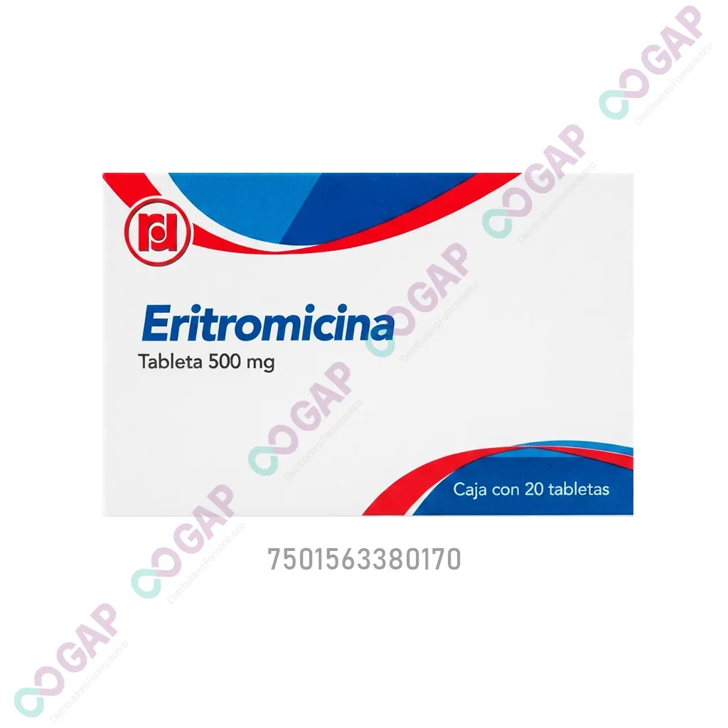 GE ERITROMICINA RANDALL 500 MG 20 TABLETAS