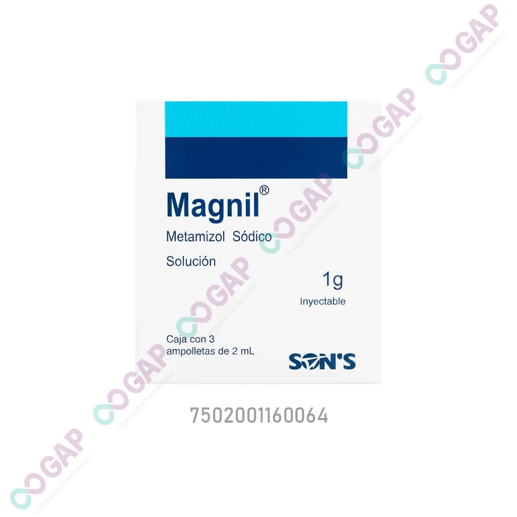 GE METAMIZOL SODICO SOL INY 1G C/3 AMP MAGNIL