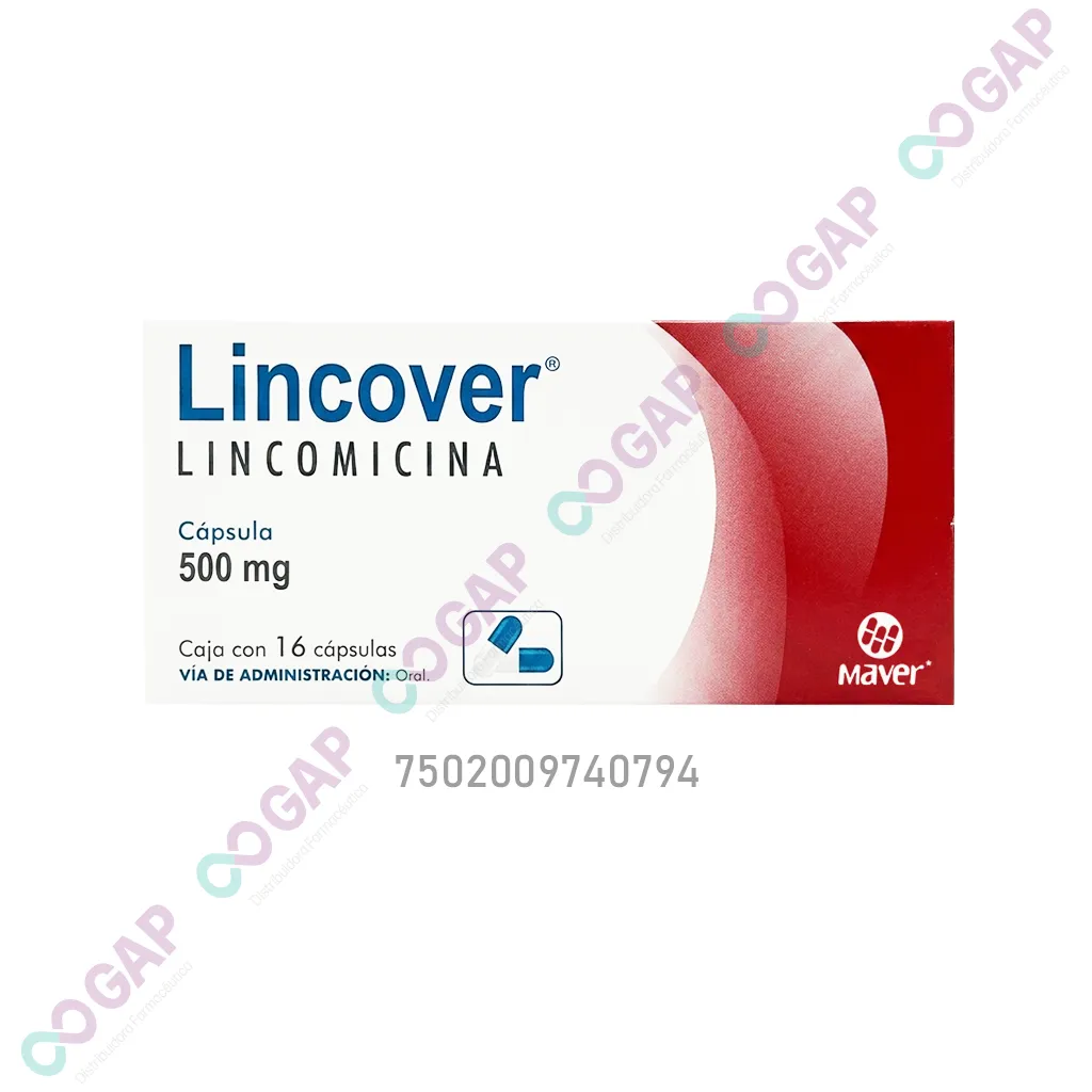 GE LINCOMICINA LINCOVER 500 MG 16 CAPSULAS