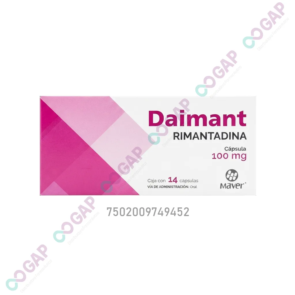GE RIMANTADINA 100MG C/14 CAP DAIMANT