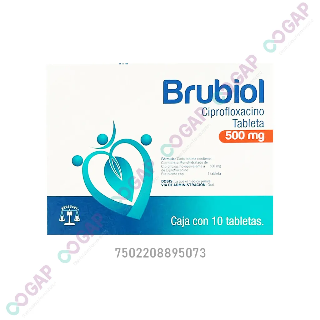 GE CIPROFLOXACINO 500MG C/10 TAB BRUBIOL