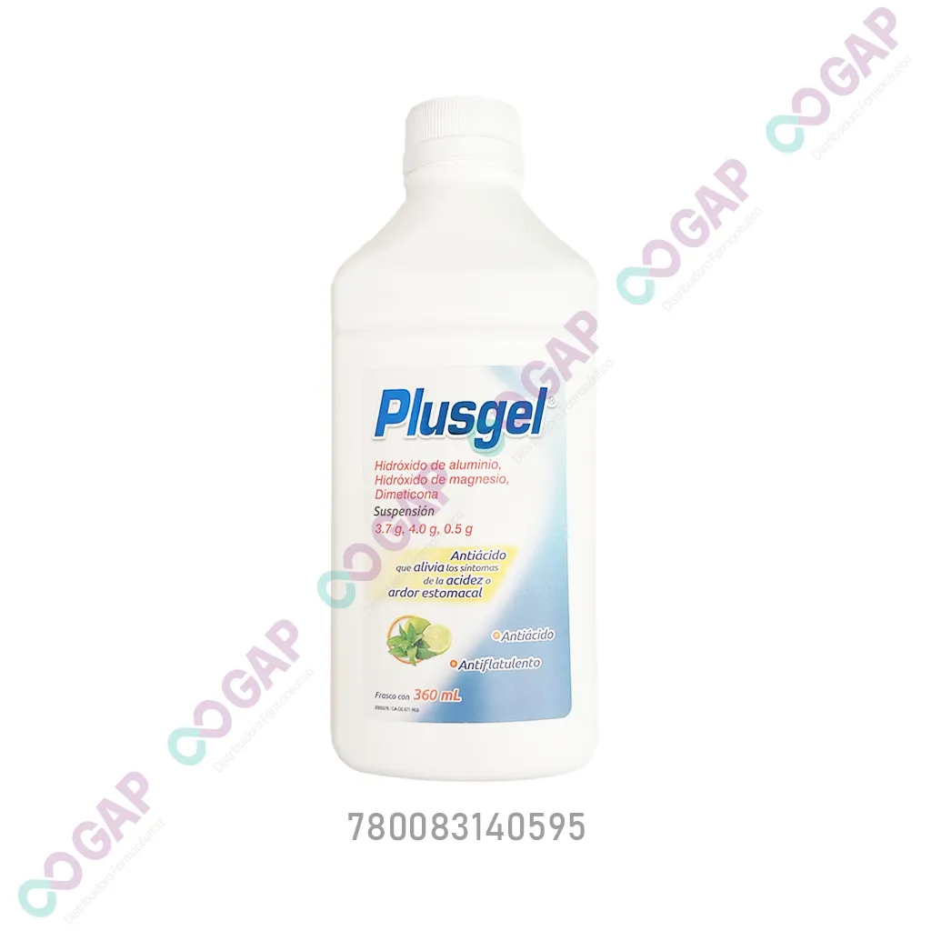 GE ALUM/MAGNE/DIMETICONA PLUS GEL SUSP 360 ML