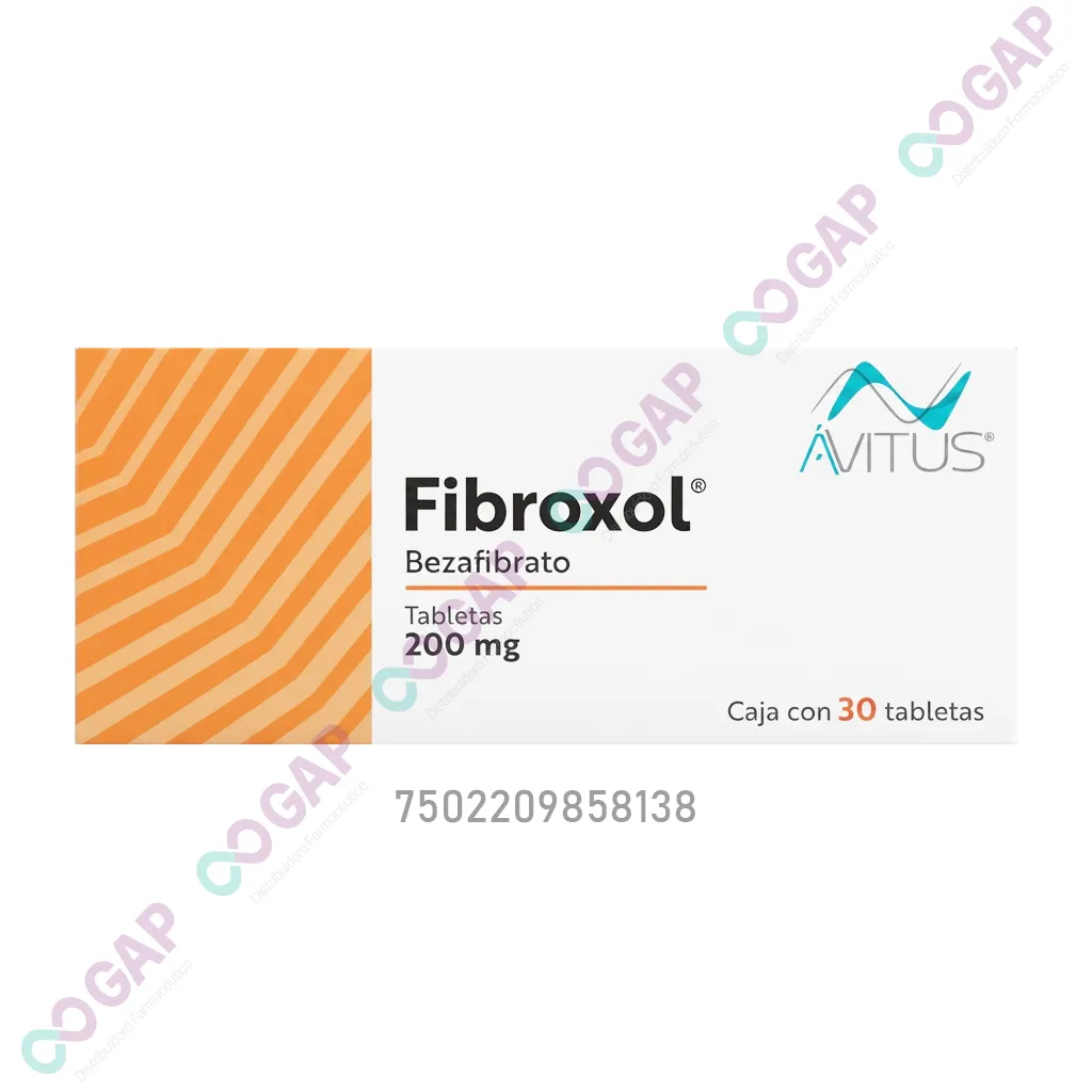 GE BEZAFIBRATO 200MG C/30 TAB FIBROXOL