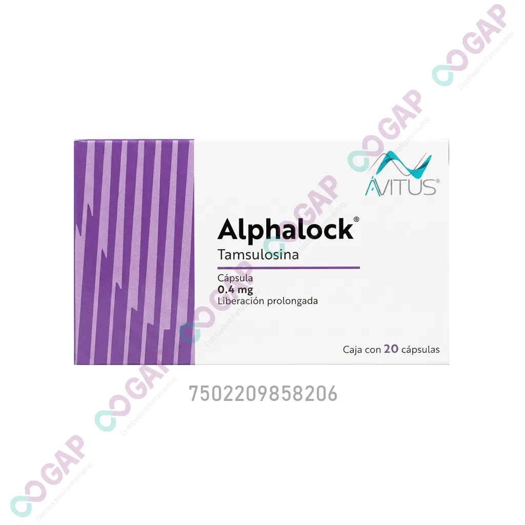 GE ALPHALOCK TAMSULOSINA 0.4 MG 20 CAPSULAS