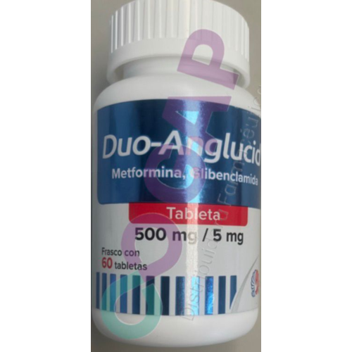 GE METFORMI/GLIBENCLA DUO-ANGLUCID 500/5 MG 60 TABLETAS