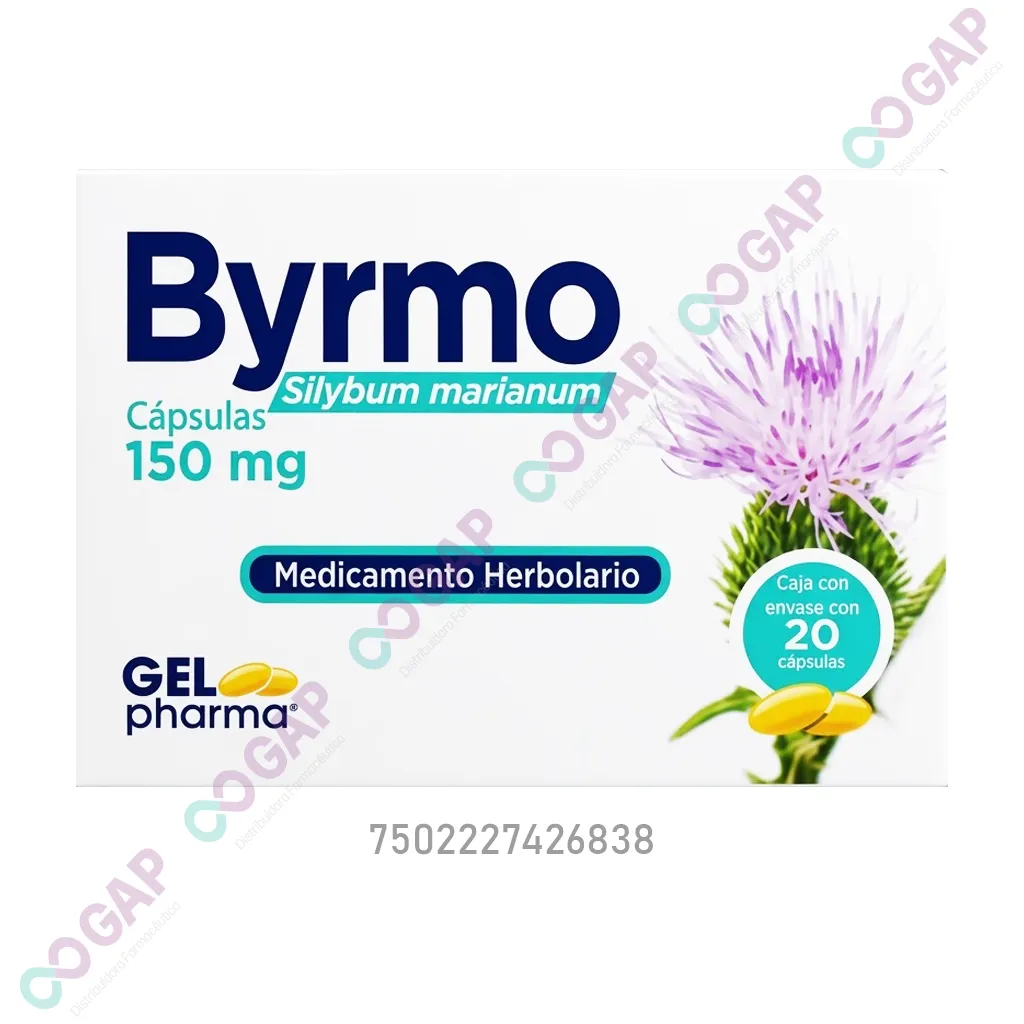 BYRMO CARDO MARIANO 150 MG 20 CAPSULAS