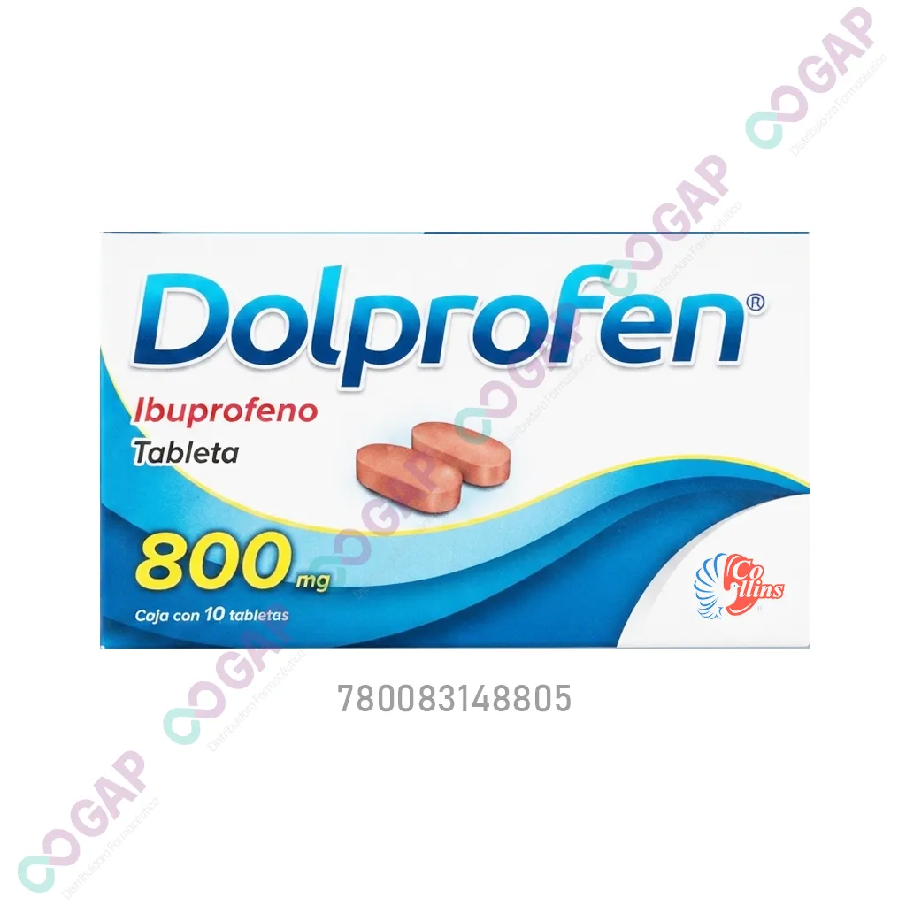 GE IBUPROFENO DOLPROFEN 800 MG 10 TABLETAS