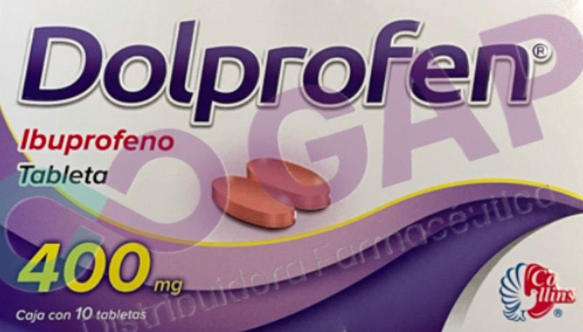 GE IBUPROFENO DOLPROFEN 400 MG 10 TABLETAS