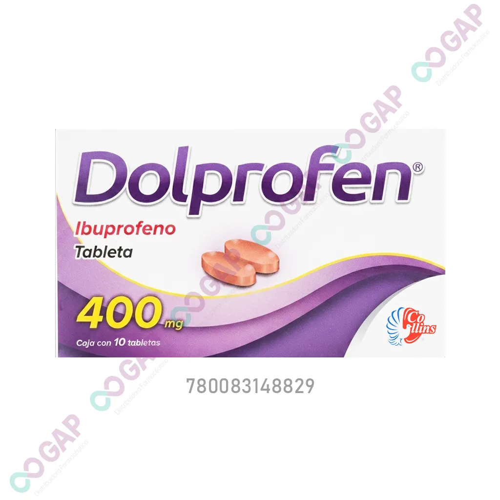 GE IBUPROFENO DOLPROFEN 400 MG 10 TABLETAS