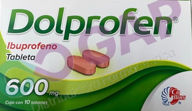 GE IBUPROFENO DOLPROFEN 600 MG 10 TABLETAS