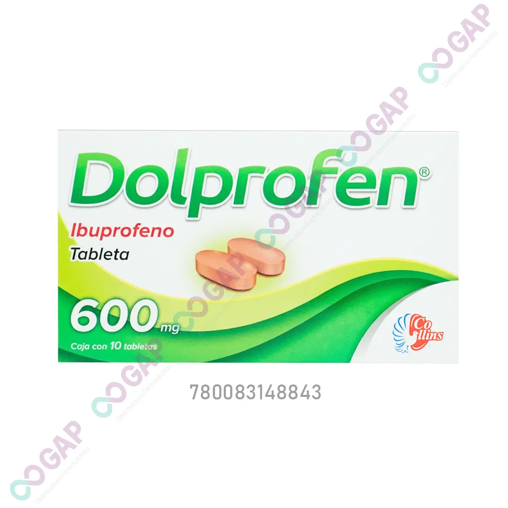 GE IBUPROFENO DOLPROFEN 600 MG 10 TABLETAS