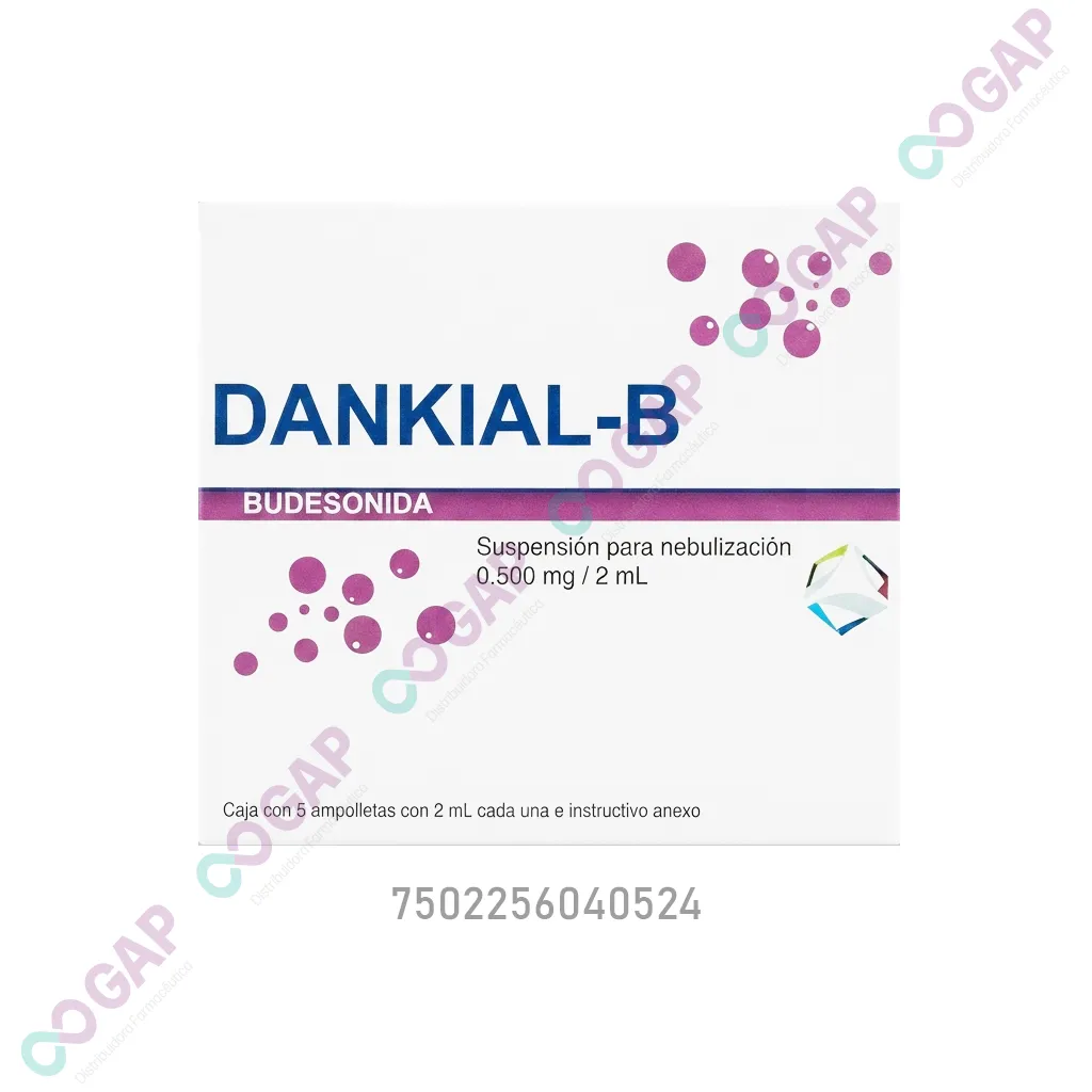GE BUDESONIDA DANKIAL-B SOLUCION NEBULIZACION 0.500MG/2ML