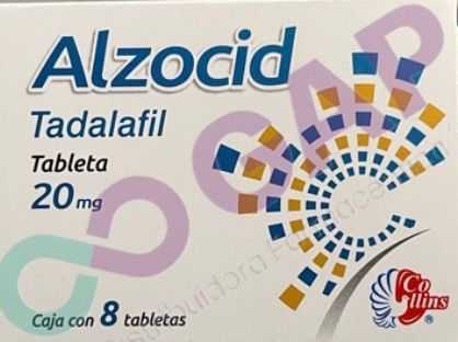 GE TADALAFIL ALZOCID 20 MG 8 TABLETAS