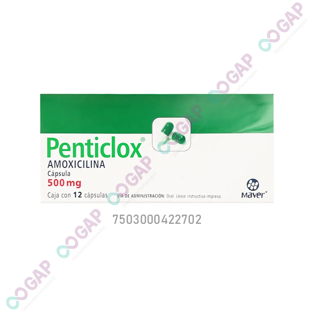 GE AMOXICILINA 500MG C/12 CAP PENTICLOX