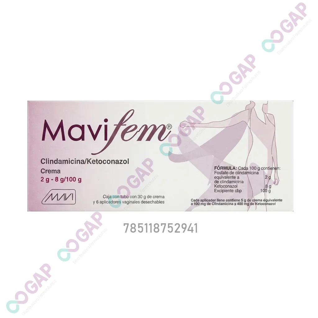 GE CLINDAMICINA/KETOCONAZOL MAVIFEM 2/8/100G CREMA VAGINAL