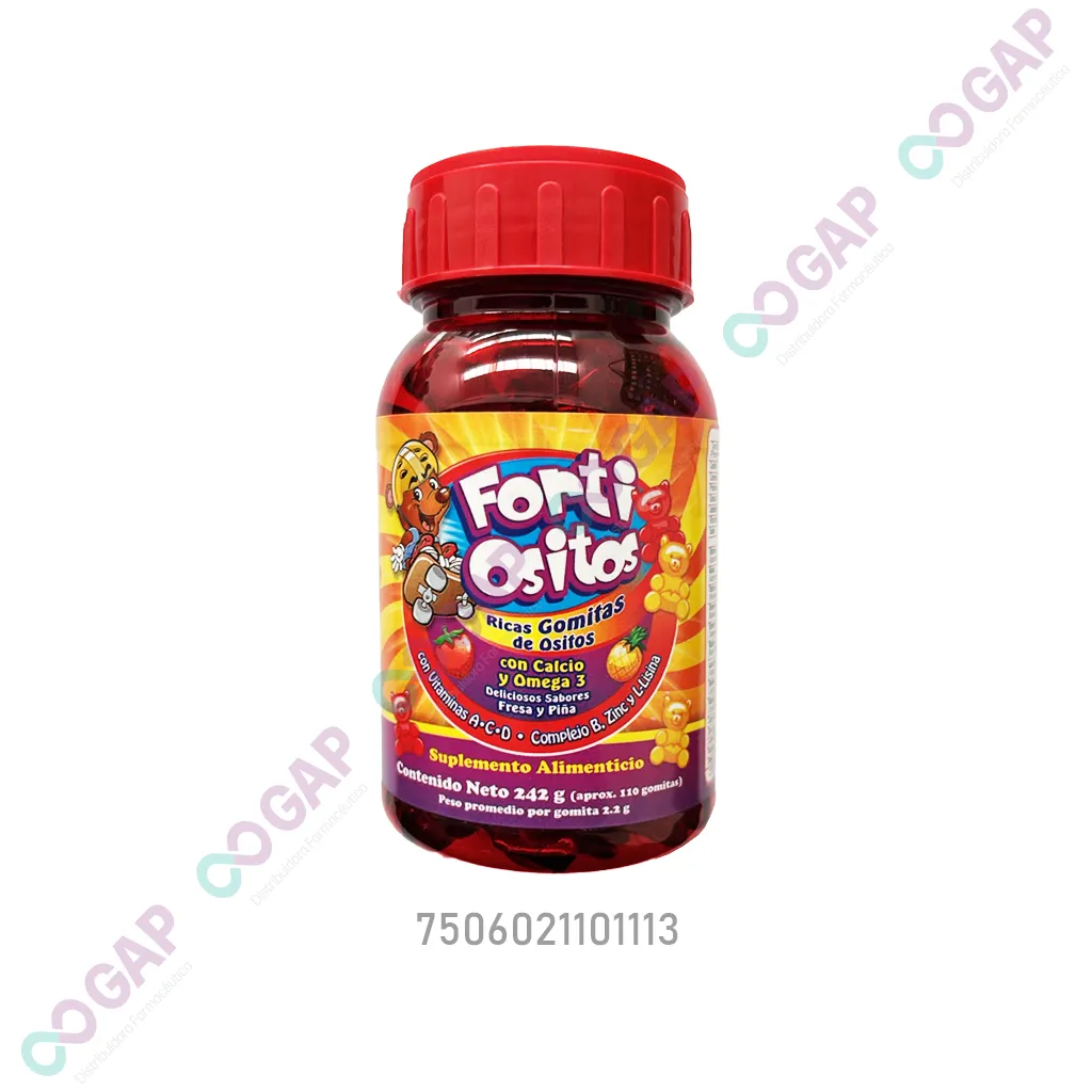 FORTI OSITOS CON CALCIO Y OMEGA 3 242 G 110 GOMITAS