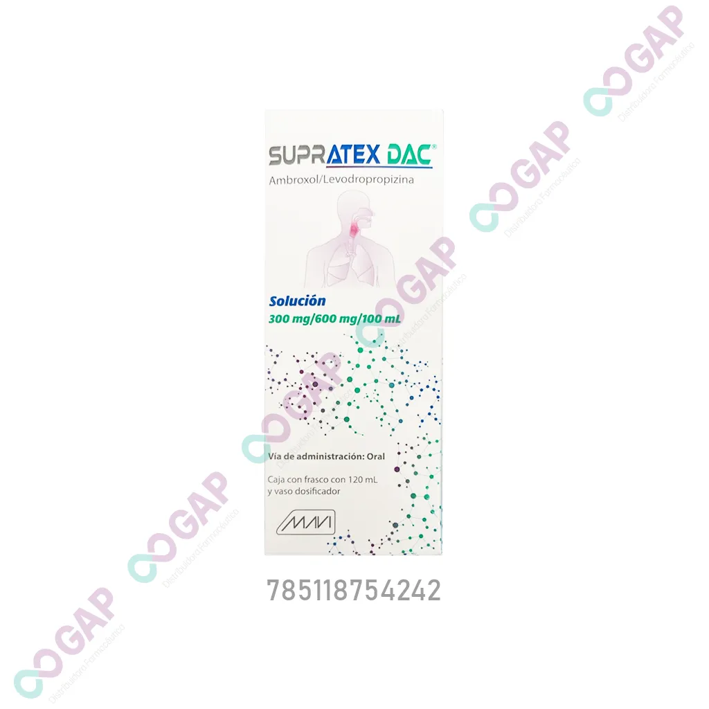 GE AMBROXOL/LEVODROPROPIZINA SUPRATEX DAC 120 ML