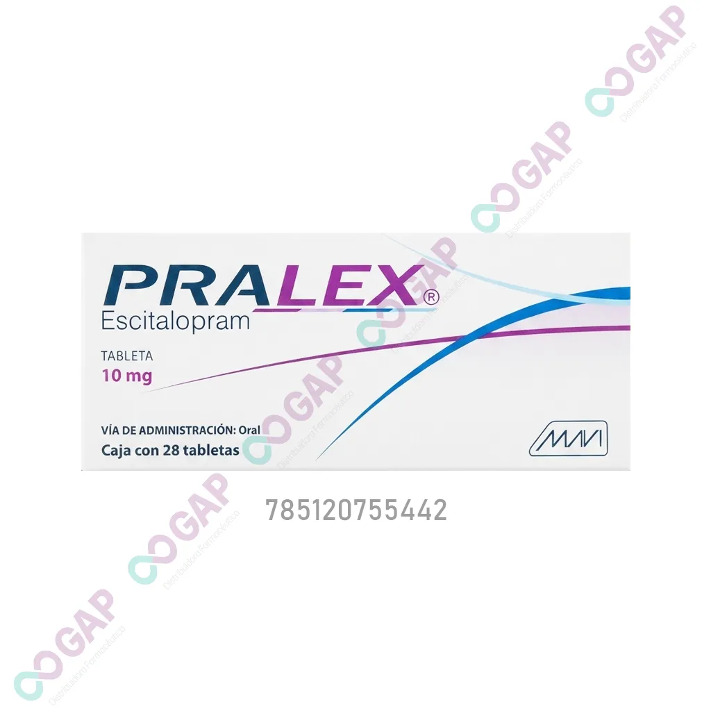 GE ESCITALOPRAM PRALEX 10 MG 28 TABLETAS