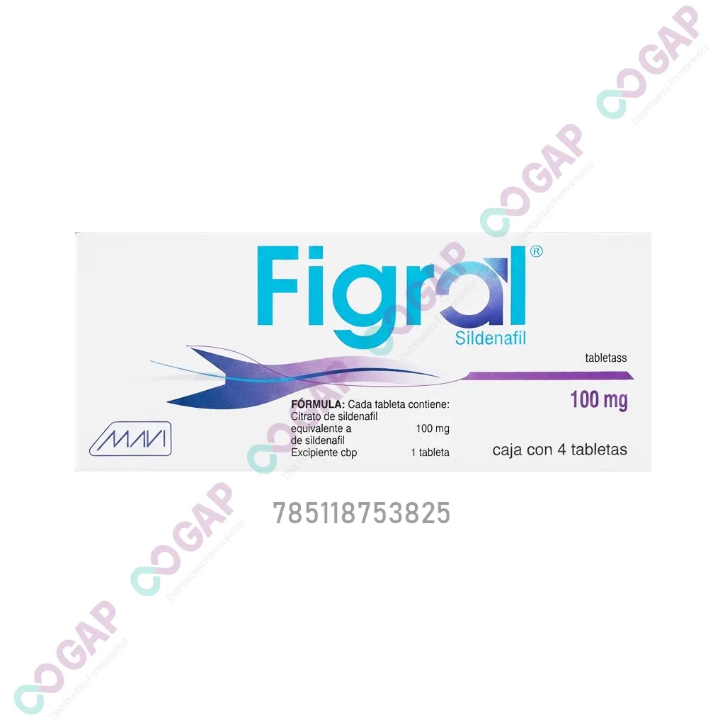 GE SILDENAFIL FIGRAL 100 MG 4 TABLETAS