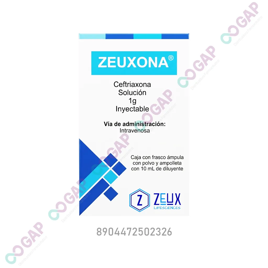 GE CEFTRIAXONA 1G IV ZEUXONA SOL INY