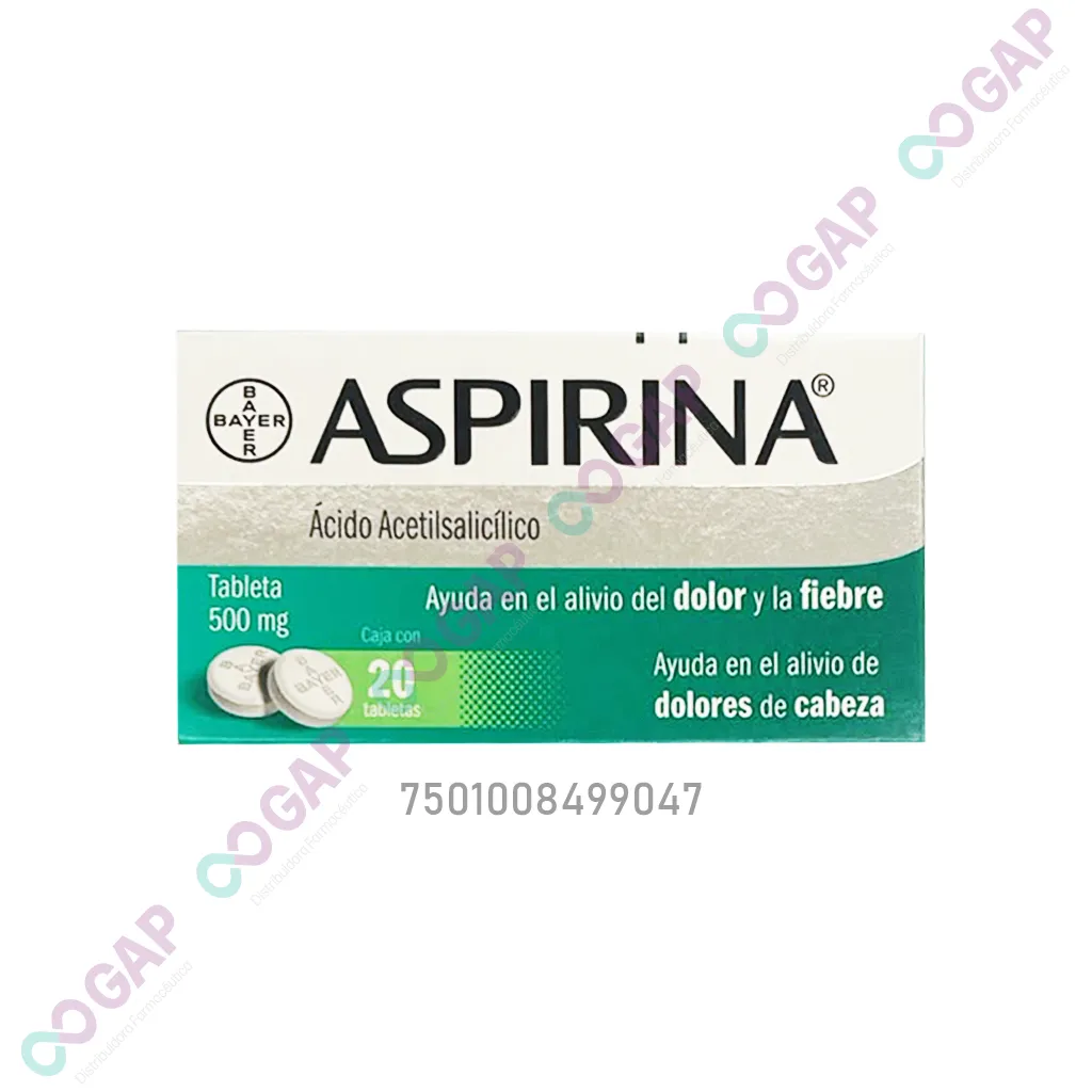 ASPIRINA 500 MG C/20 TABLETAS