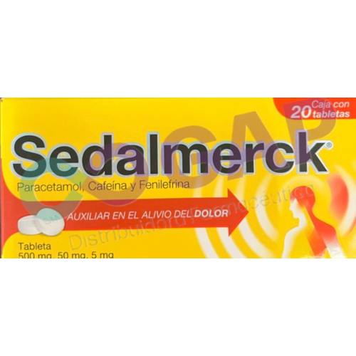 SEDALMERCK 500MG/50MG/5MG 20 TABLETAS