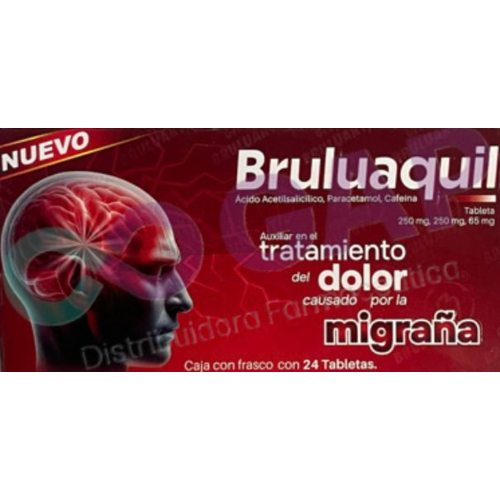 GE AC/ACETIL/PARACETAMOL/CAFEINA 250/250/65MG C/24 TAB BRULUAQUIL