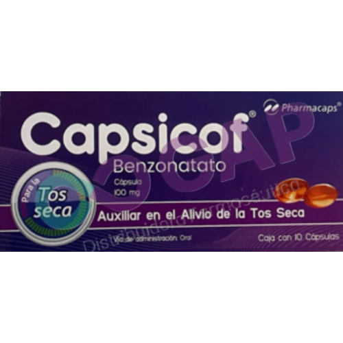GE BENZONATATO 100MG C/10 CAP CAPSICOF
