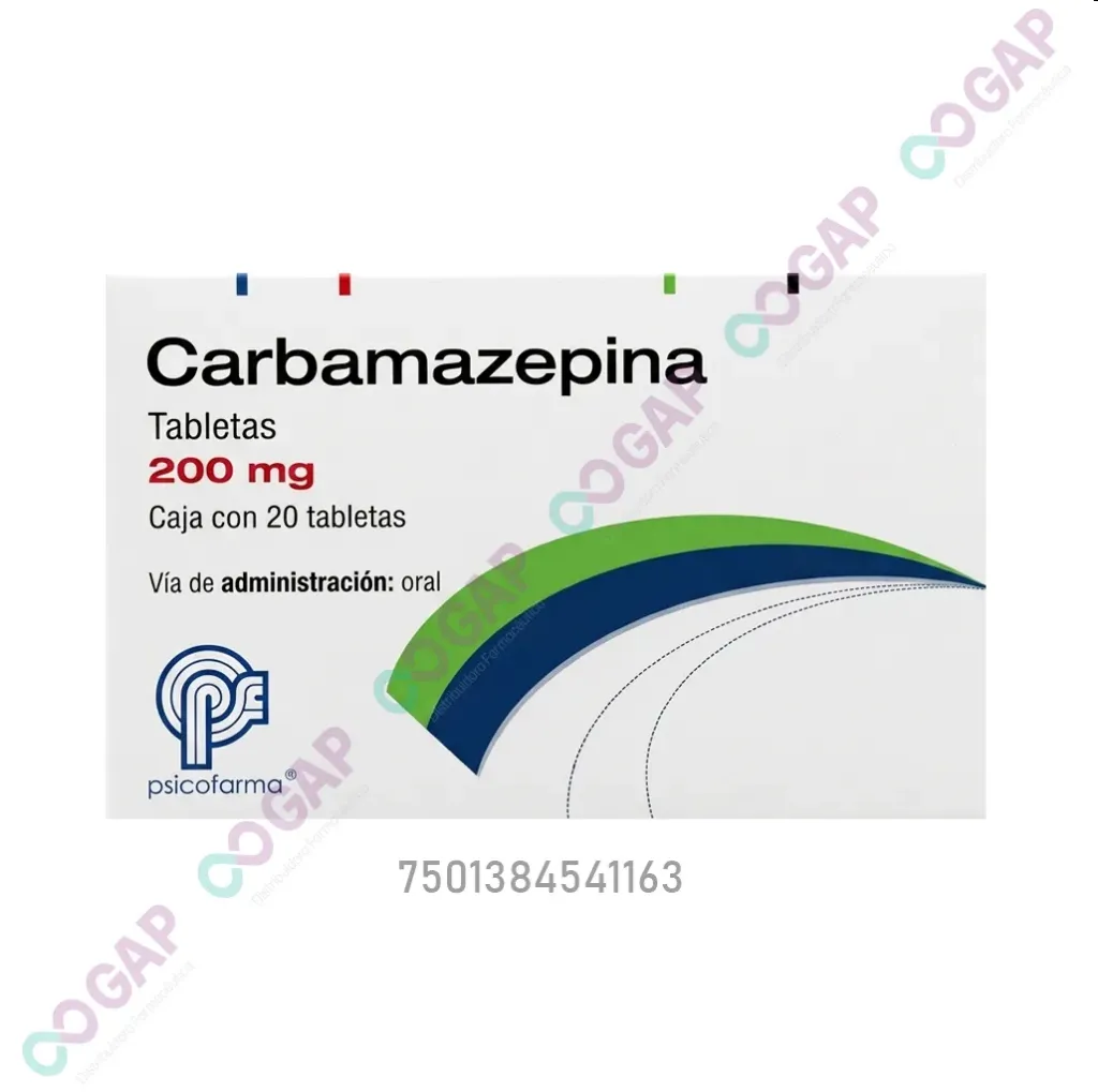 GE CARBAMAZEPINA PSICORFARMA 200 MG 20 TABLETAS