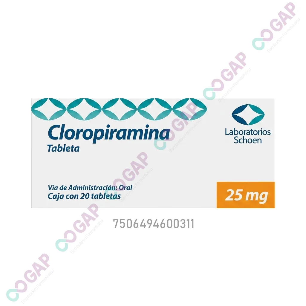 GE CLOROPIRAMINA 25MG  20 TAB SCHOEN