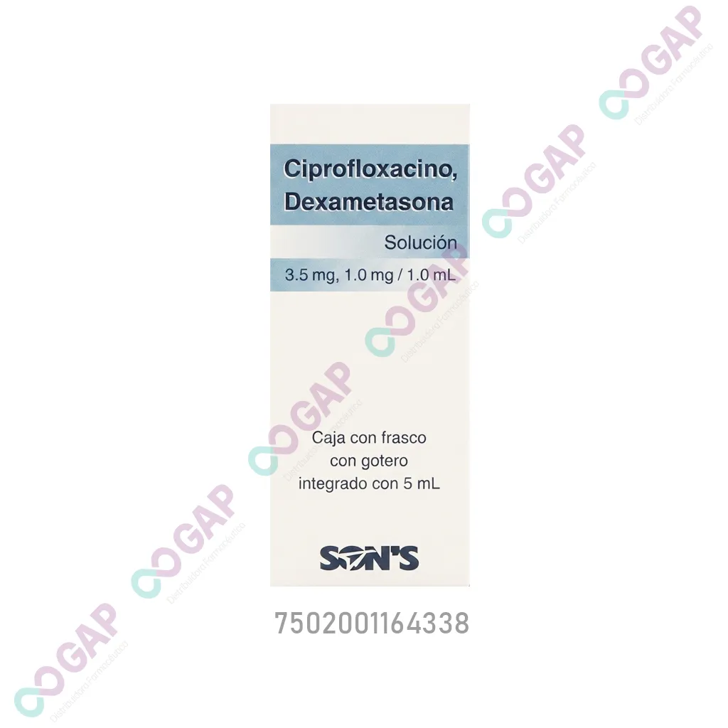 GE CIPROFLOXACINO/DEXAMETASONA GTS OFT 5 ML