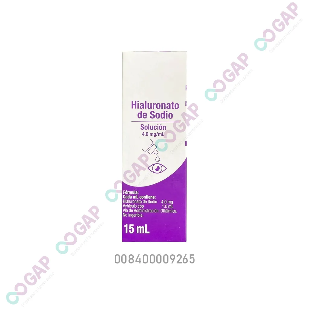 GE HIALURONATO DE SODIO 4.0MG/ML SOL OFT 15 ML GRIN
