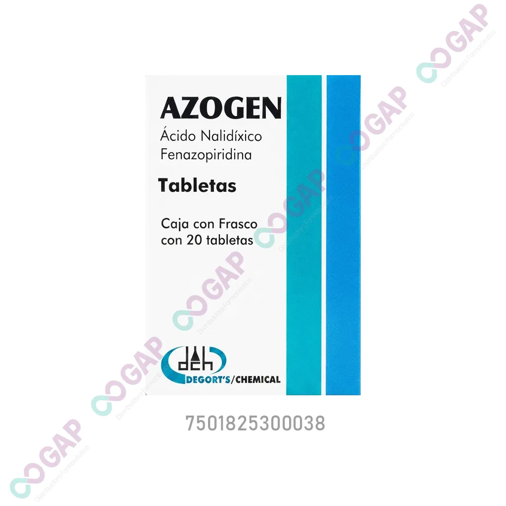 GE ACIDO NALIDIXICO/FENAZOPIRIDINA 500MG/50MG C/20 TAB AZOGEN