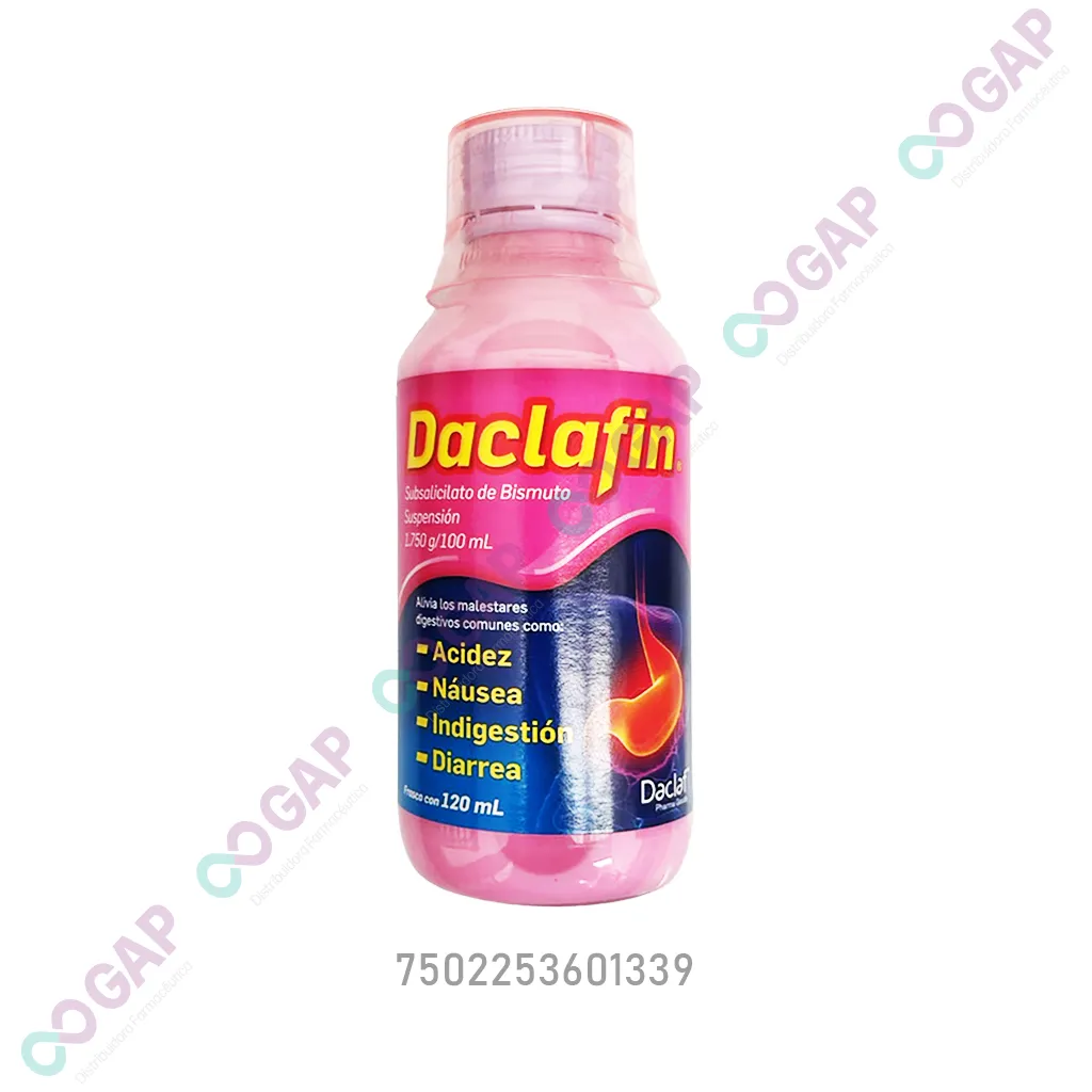 GE SUBSALICILATO DE BISMUTO DACLAFIN SUSP 120 ML