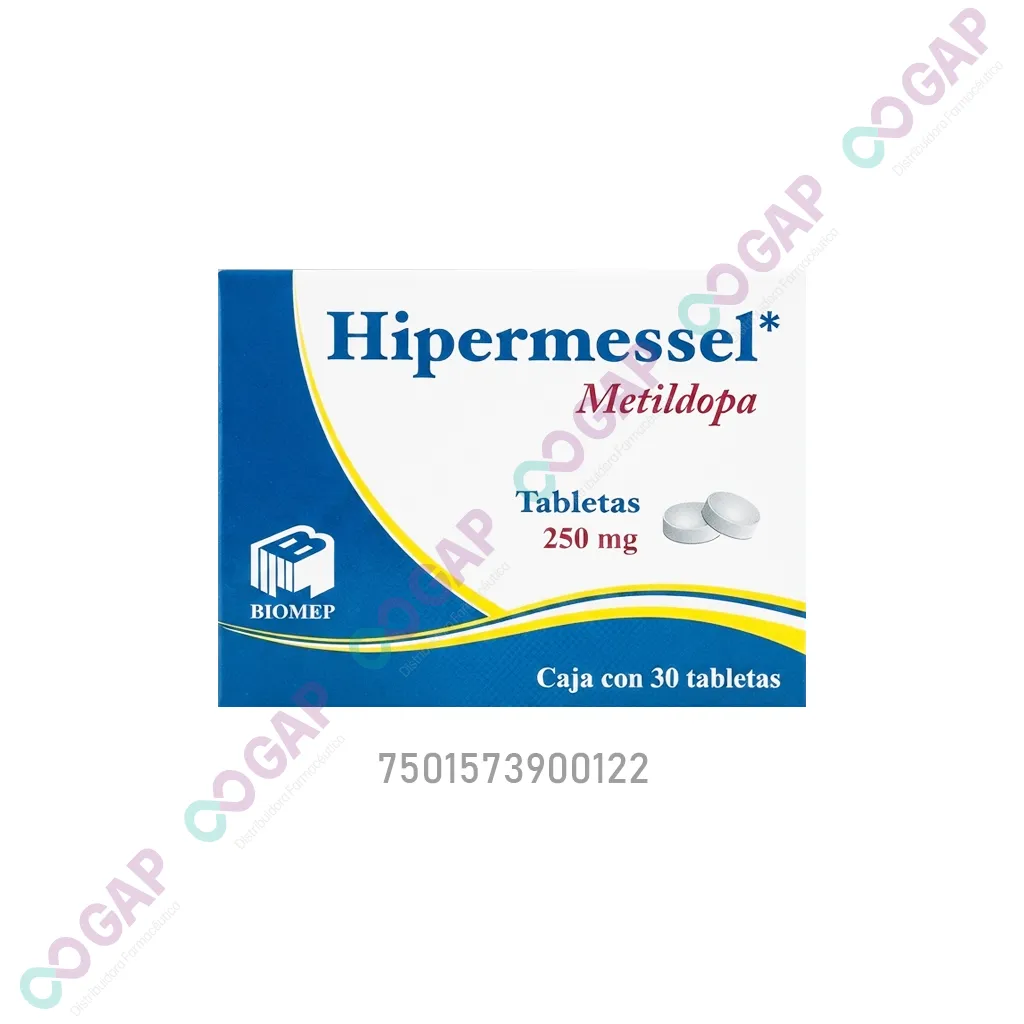 GE METILDOPA 250MG C/30 TAB HIPERMESSEL