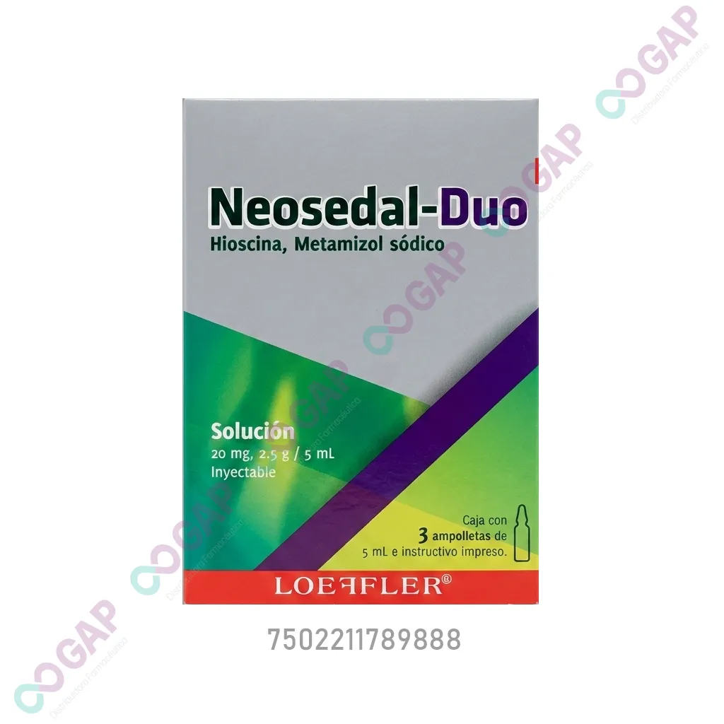 GE HIOSCINA/METAMIZOL SODICO 20MG/2.5G/5ML C/3 AMP NEOSEDAL-DUO