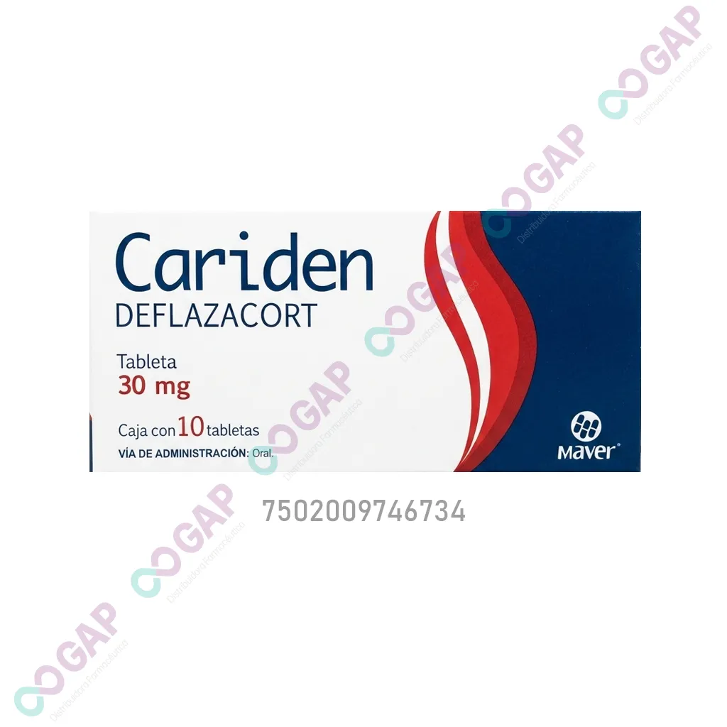 GE DEFLAZACORT 30MG C/10 TAB CARIDEN LAB.MAVER