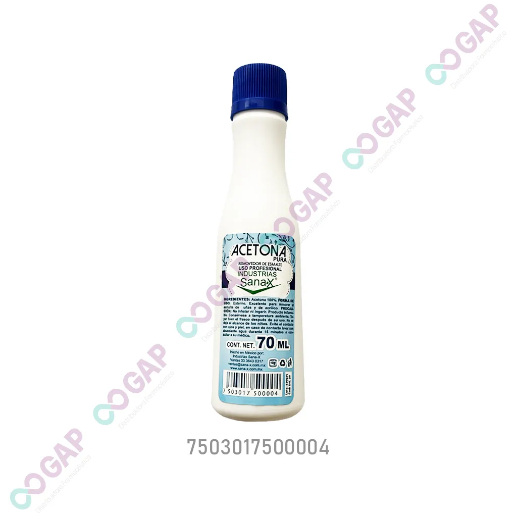 ACETONA QUITA ESMALTE SANAX FCO 70 ML