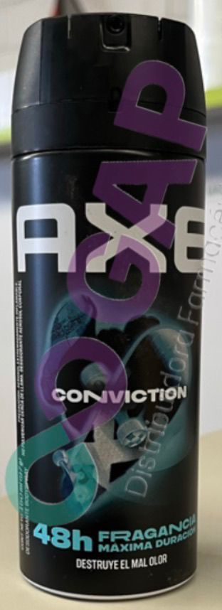 DESODORANTE AXE AEROSOL 150 ML CONVICTION MEN