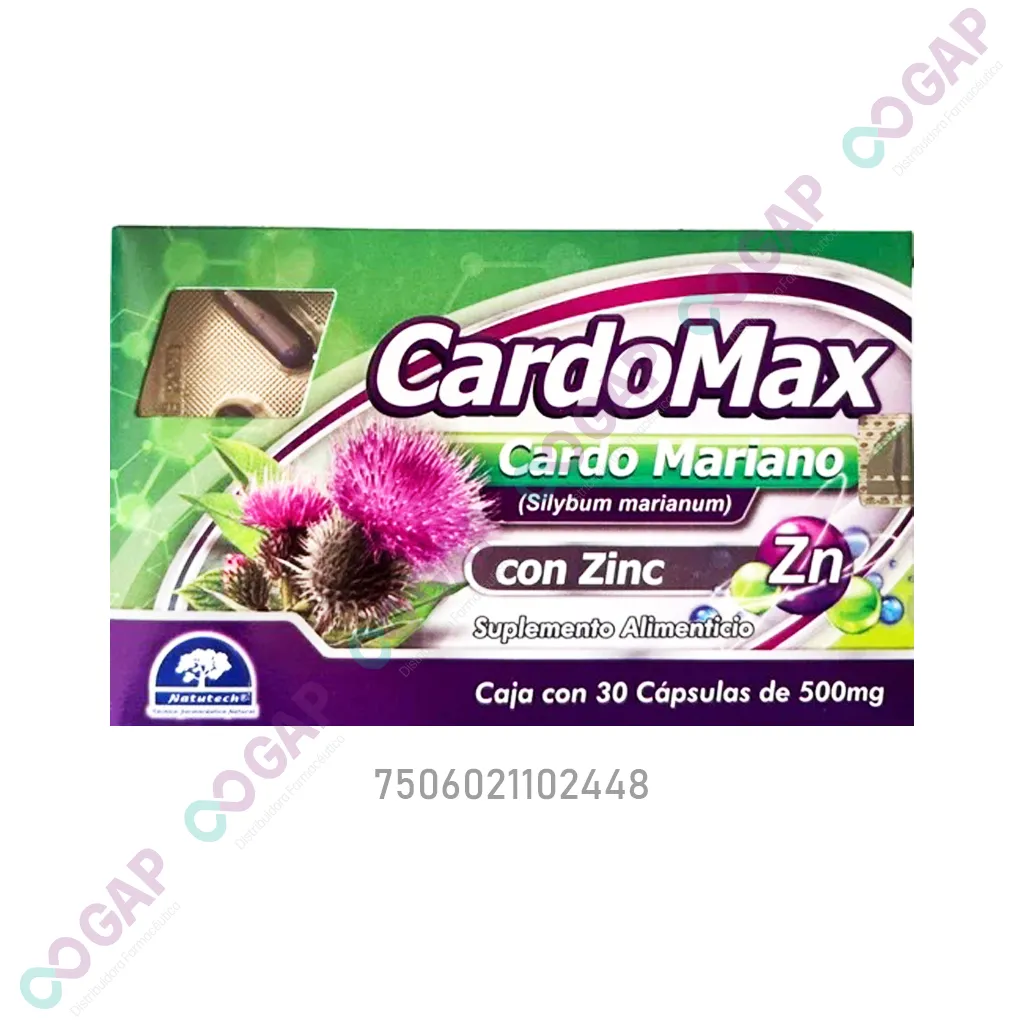 CARDOMAX CON ZINC 500MG C/30 CAP