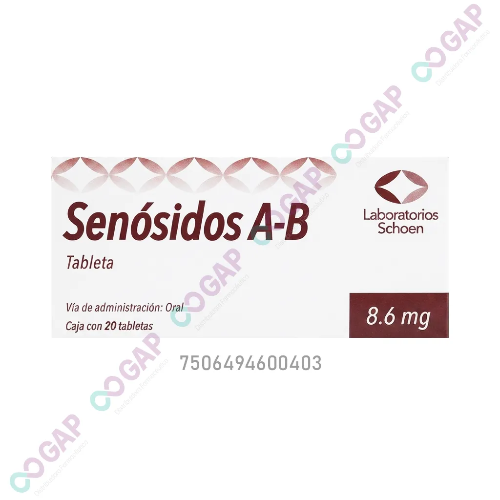 GE SENOSIDOS A-B 8.6MG C/20 TAB SCHOEN