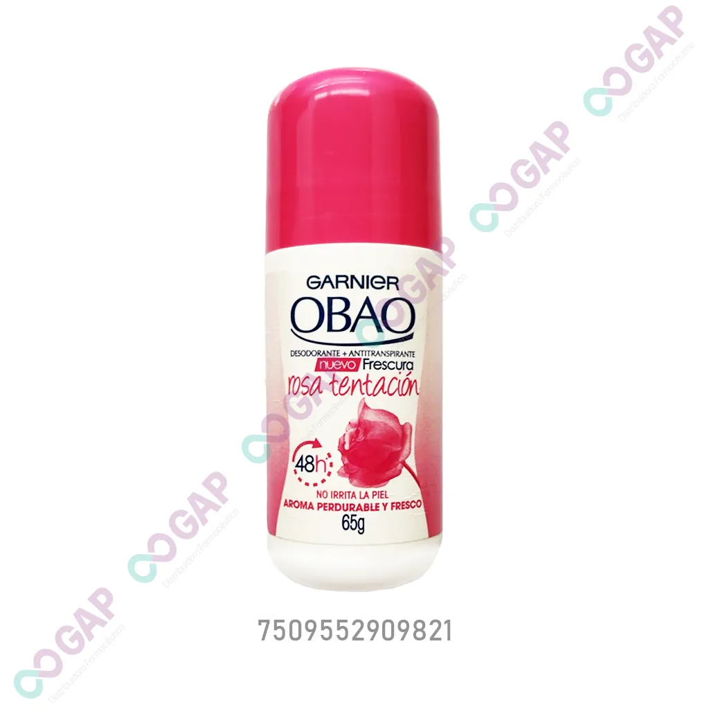 DESODORANTE OBAO ROLL-ON 65 G ROSA TENTACION WOMEN