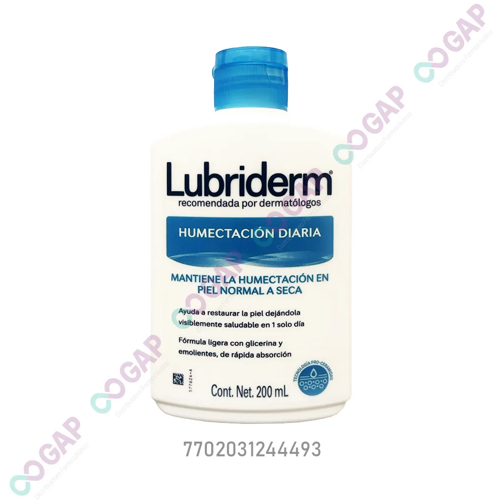 CREMA LUBRIDERM HUMECTACION DIARIA 200 ML